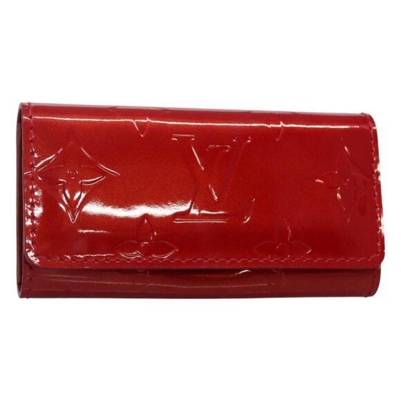 LOUIS VUITTON Vernis Multicles 4 Key Case Pomme D'amour M91976 LV Auth 129271V - Picture 1 of 16